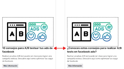 Hacer test A/B te permitirá detectar las mejores creatividades y formatos para tus anuncios en Facebook