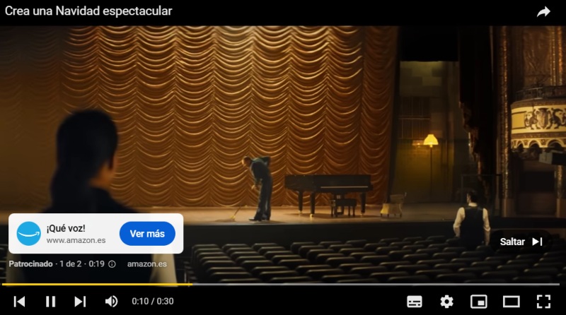 Ejemplo de Google Ads en YouTube Ads