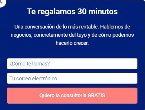 Ejemplo CTA newsletter