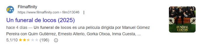 Ejemplo cine snippets