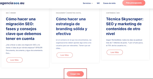Cómo hacer la paginación en el blog SEO