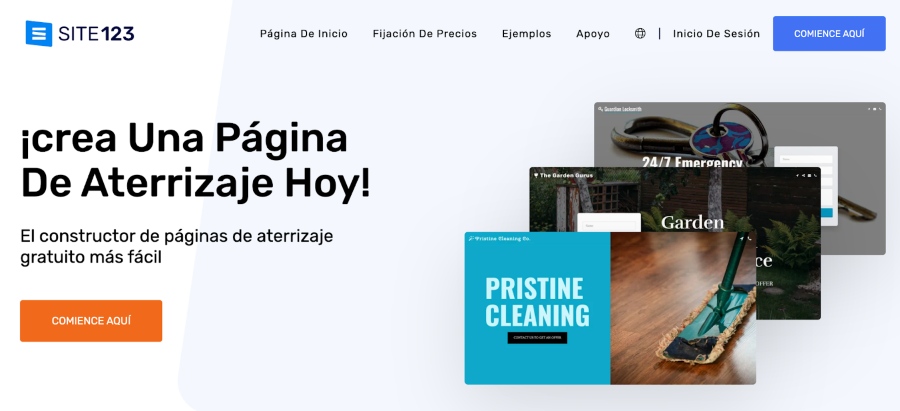 Site123 como herramienta de landing page