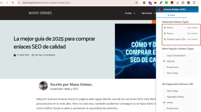 Datos estructurados como práctica SEO