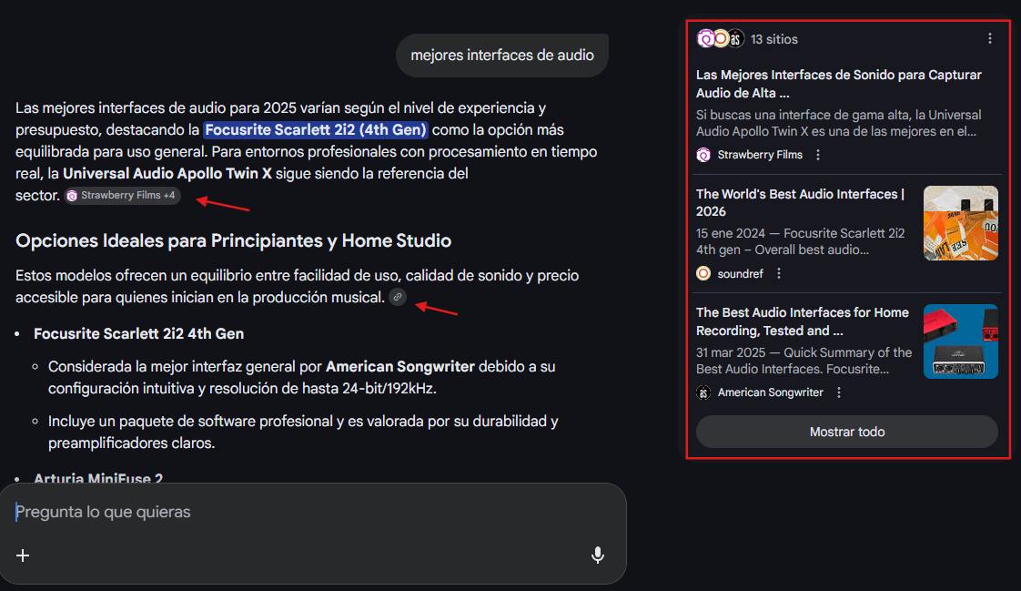 Citaciones y mediciones de la IA