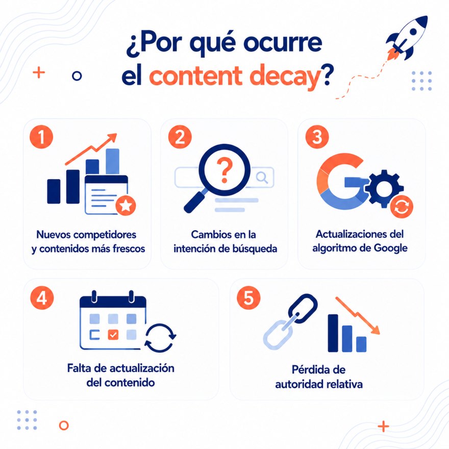 por que ocurre el content decay